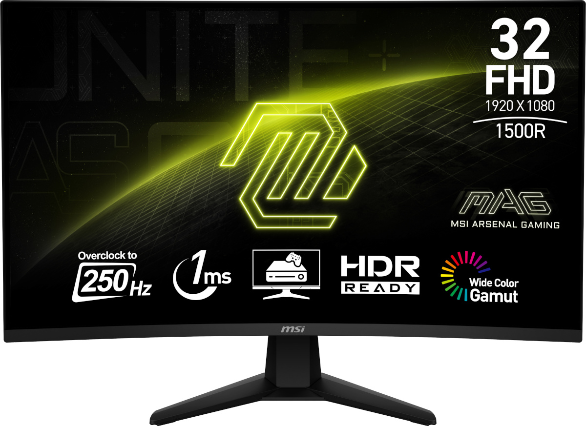 MSI monitor MAG 32C6X - 31.5" | VA Curve 1500R | Full HD | 4ms | 250Hz