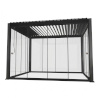 H4Y varikatus MIRADOR-111 3x4m klaasist lükandseintega, tumehall