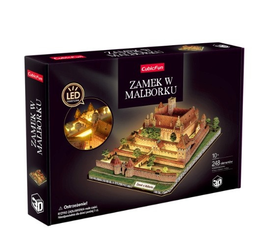 Cubic Fun pusle 3D Malbork Castle LED