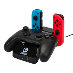 PowerA laadimisalus Nintendo Switch Controller Charging Base, must