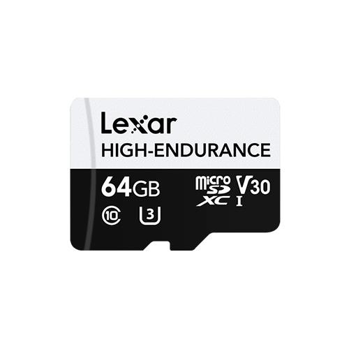 Flash Memory Card | High-Endurance | 64 GB | microSDHC | Flash memory class UHS-I