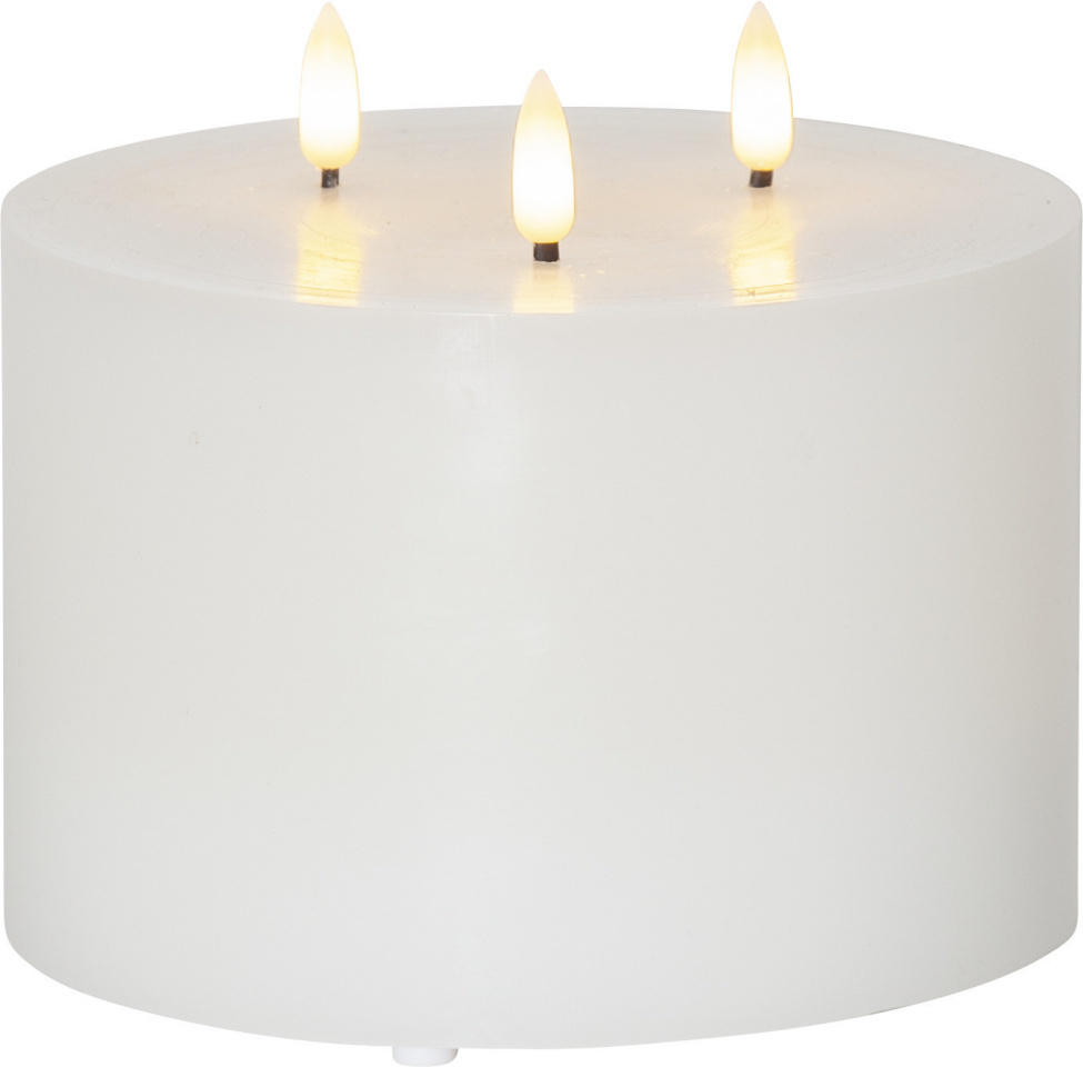 Star Trading LED-lauaküünal Flamme LED Table Candle, 13cm, valge