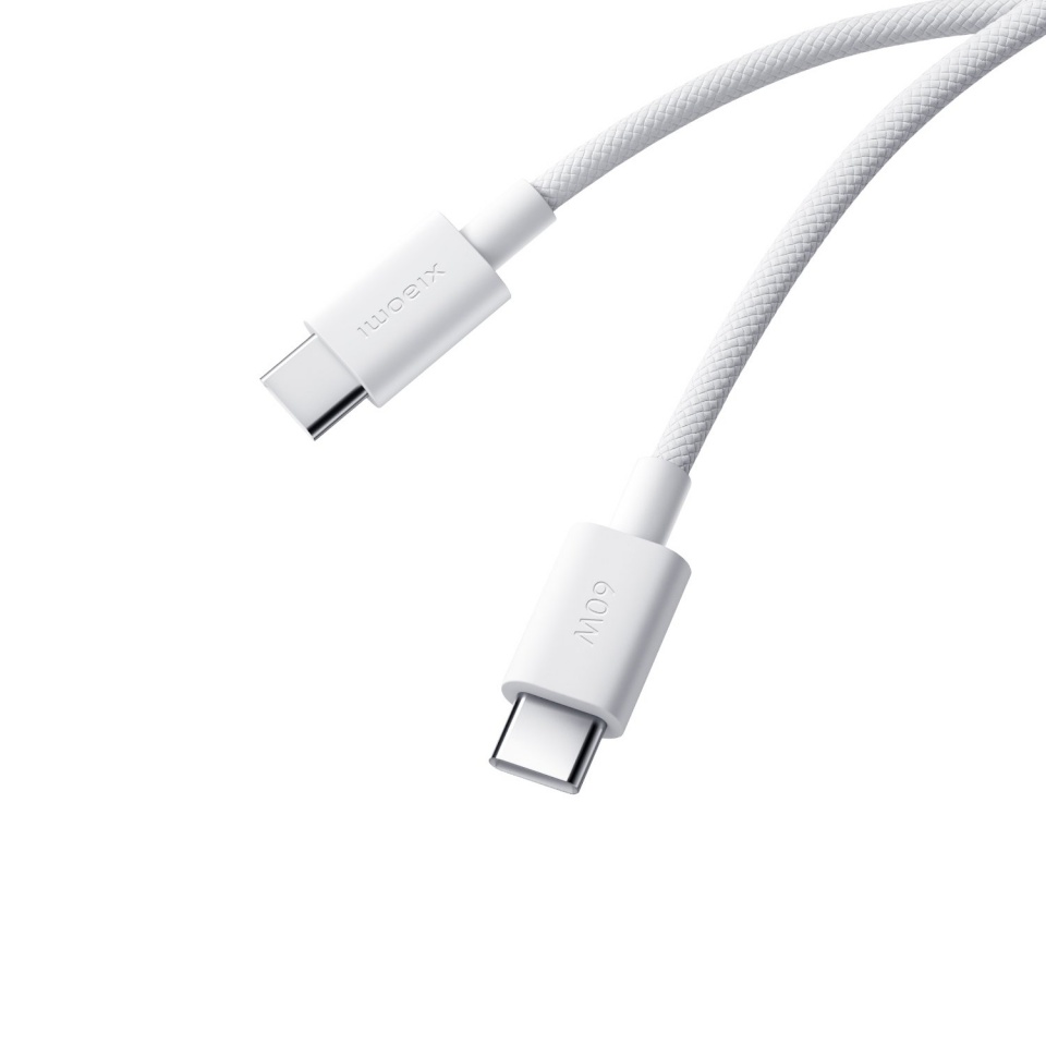 Xiaomi kaabel 3A Braided USB-C to USB-C Cable (1m), valge