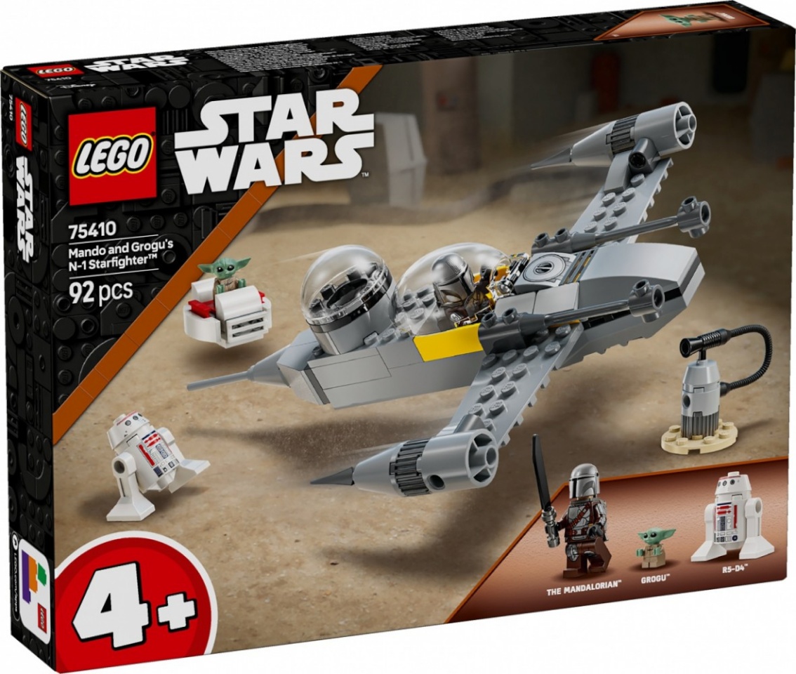 LEGO klotsid 75410 Star Wars Mandos und Grogus N-1 Starfighter