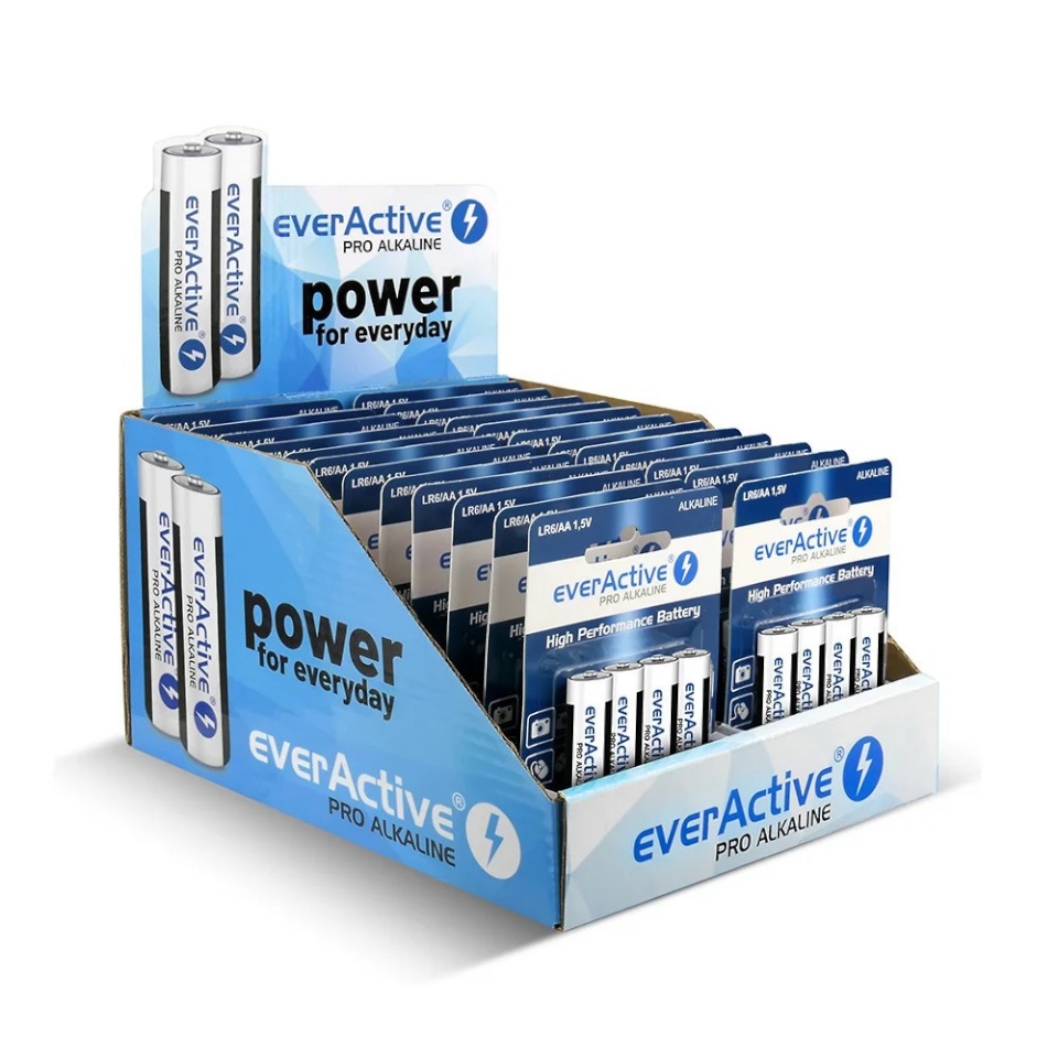 everActive patarei PRO Alkaline LR6/AA DISPLAY 96tk