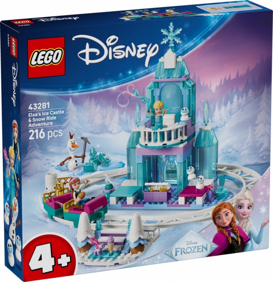 LEGO klotsid 43281 Disney Princess Elsas Schlittenfahrt um den Eispalast
