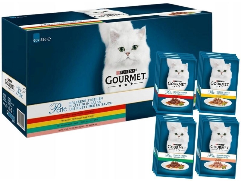 Purina kassitoit Gourmet Perle, 60x85g
