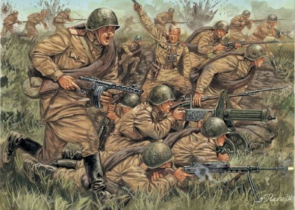 Italeri mudel Russian Infantry Rifle Forces