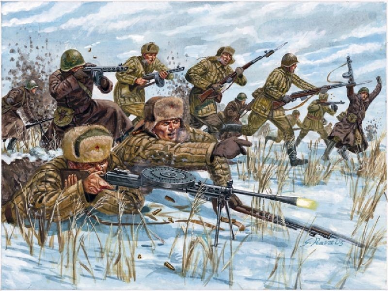 Italeri mudel Russian Infantry