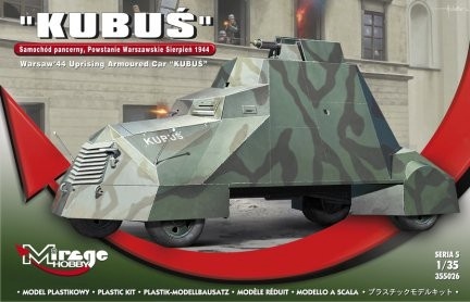 Mirage liimitav mudel Kubus Warsaw'44 Uprising Armoured Car