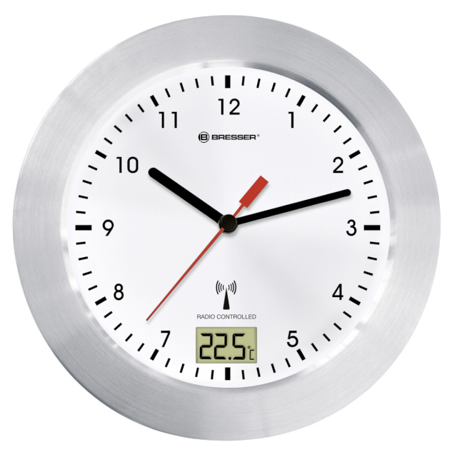Bresser vannitoa seinakell MyTime Bathroom valge radio controlled Bathroom Clock