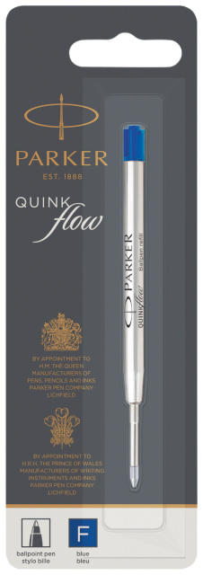 Parker Quinkflow Mine F sinine Kugelschreiber (Blister)