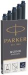 Parker täitetint 1x5 Ink Quink Cartridge must-sinine