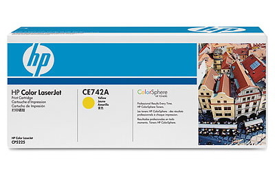 HP tooner CE742A kollane