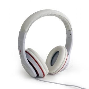 Gembird MHS-LAX-W Stereo headset "Los Angeles" 3.5mm (1/8 inch), Headband, Microphone, 3.5 mm, White, No, No, White