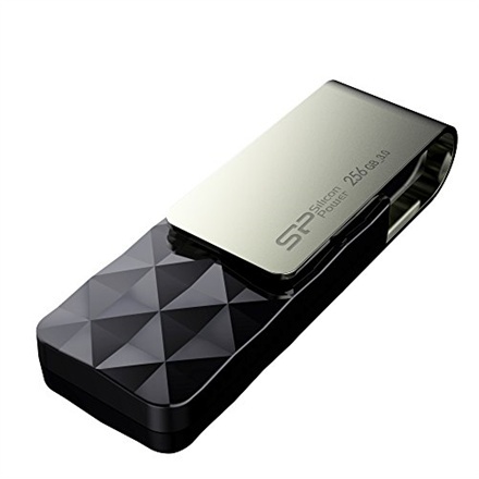 Silicon Power mälupulk Blaze B30 256 GB, USB 3.0, must