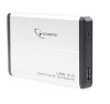 HDD/SSD enclosure Gembird for 2.5" SATA - USB 3.0, Aluminium, Silver
