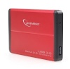 HDD/SSD enclosure Gembird for 2.5" SATA - USB 3.0, Aluminium, Red