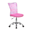 Töötool BLOSSOM 40x53xH90-102cm, iste ja seljatugi: kangas / võrkkangas, värvus: roosa, lillelise mustriga