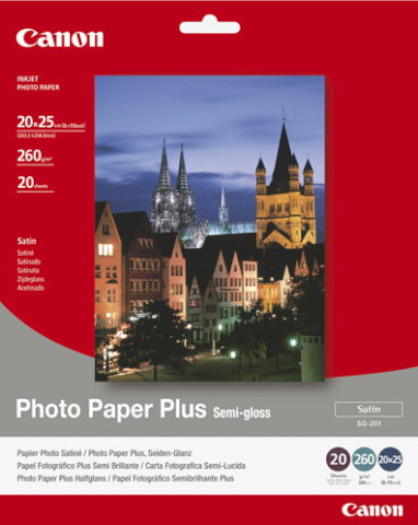 Canon fotopaber SG-201 Photo Paper Plus Semi-Gloss 20x25 20lk.