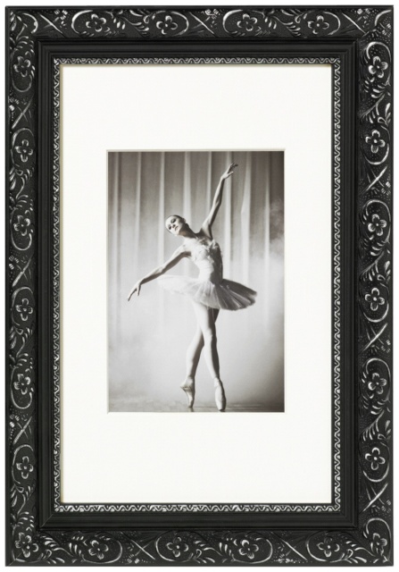 Walther pildiraam Barock 30x40 Wooden must-hõbedane CR040B