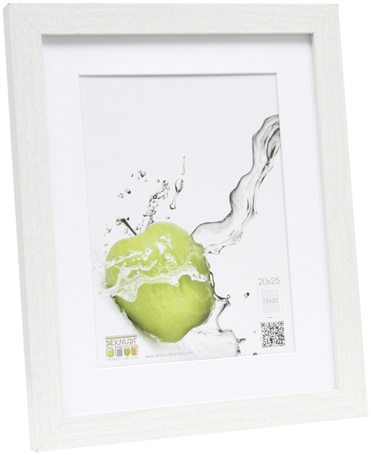 Deknudt pildiraam S66KF1 P1 20x25 Wooden valge with Passepartout
