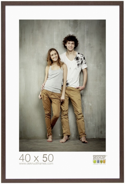 Deknudt pildiraam S44CH4 40x50 Wooden dark pruun