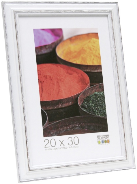 Deknudt pildiraam S221H3 DIN A4 21x29,7 Wooden Frame valge with must
