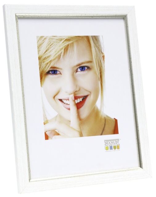 Deknudt pildiraam S46AF1 20x30 Plastic valge with hõbedane