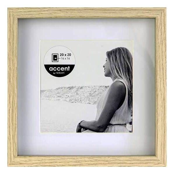 Nielsen Design pildiraam Aura tamm 20x20 Holz + Passepartout 1115002