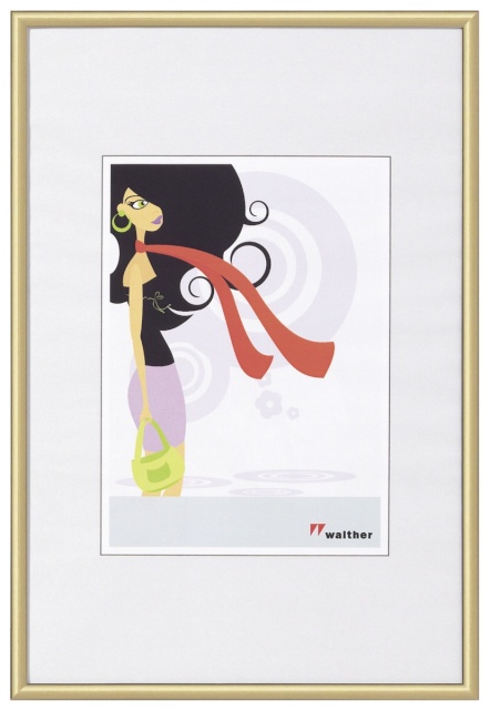 Walther pildiraam New Lifestyle 10x15 plastic frame kuldne KV015G