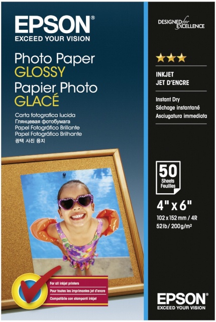 Epson fotopaber Photo Paper Glossy 10x15 cm 50 lk 200g