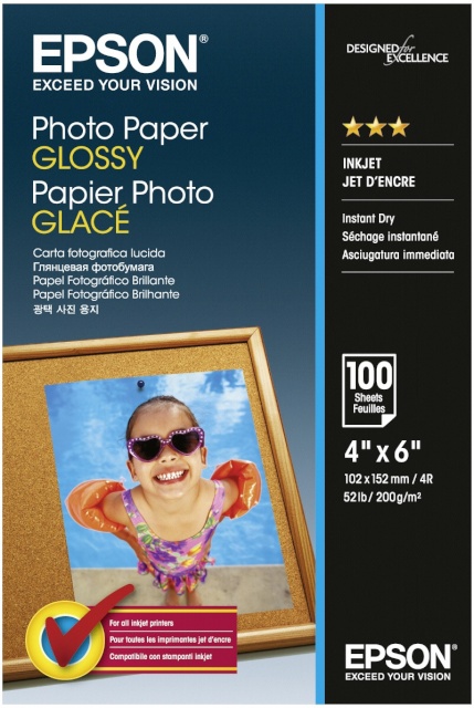 Epson fotopaber Photo Paper Glossy 10x15 cm 100 lk 200g