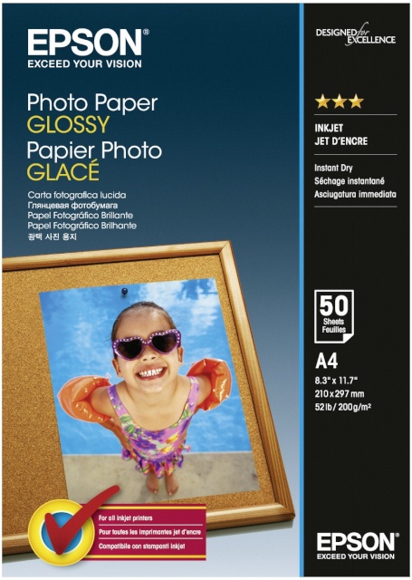 Epson fotopaber Photo Paper Glossy A4 50 lk 200g