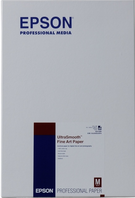 Epson fotopaber UltraSmooth Fine Art Paper A3+, 25 lk, 325g S041896