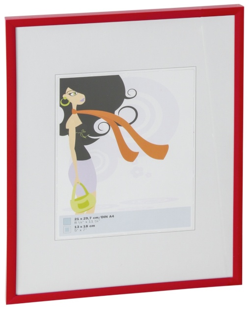 Walther pildiraam New Lifestyle 21x29,7 Plastic Frame punane DIN A4 KV130R