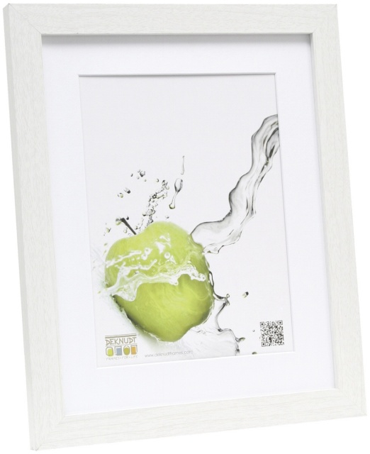 Deknudt pildiraam S66KF1 P1 valge 18x24 Wooden Frame with Passepartout