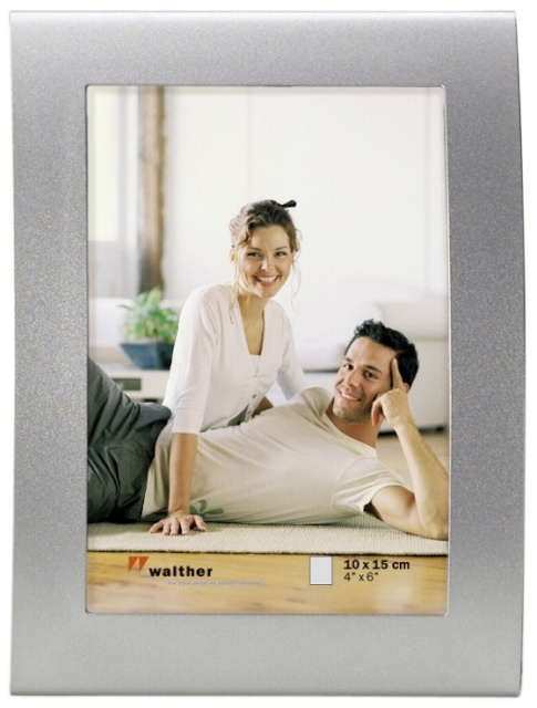 Walther pildiraam Basixx TP hõbedane 10x15 curved metal frame TP015S