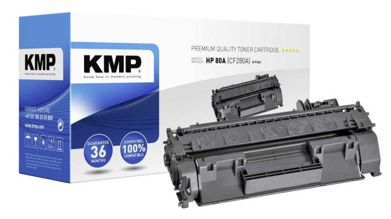 KMP H-T163 Toner black compatible with HP CF 280 A