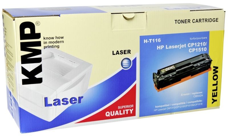 KMP H-T116 Toner yellow compatible with HP CB 542 A