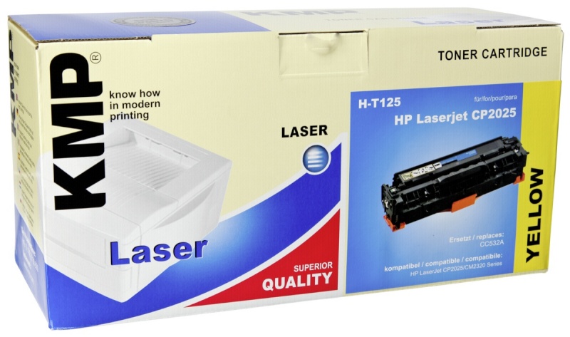 KMP tooner H-T125 kollane Asendustoode: CC 532 A