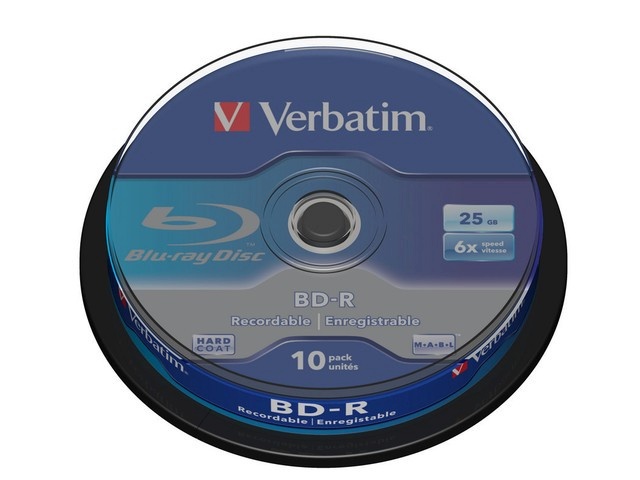 Verbatim toorikud BD-R 6x 25GB 10tk Cake Box 43742
