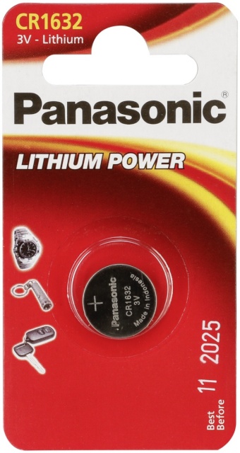 Panasonic patarei 1 CR 1632 Lithium Power