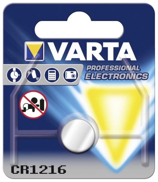 Varta patarei 1 electronic CR 1216