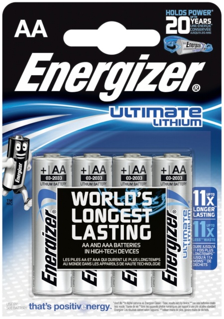 Energizer patarei 1x4 Ultimate Lithium Mignon AA LR 6 1,5V