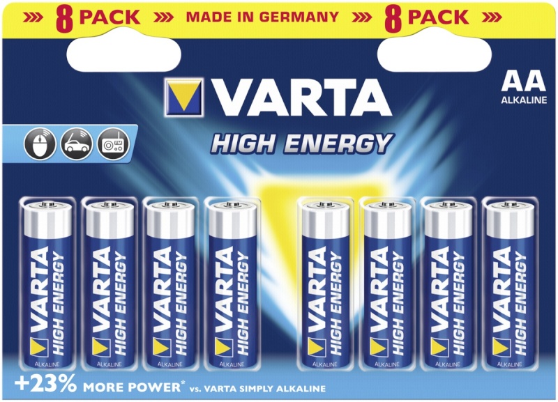 Varta patarei 20x8 High Energy Mignon AA LR 6 PU inner box