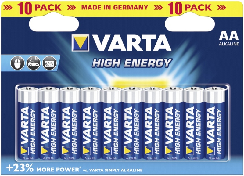 Varta patarei 20x10 High Energie Mignon AA LR 6 PU inner box