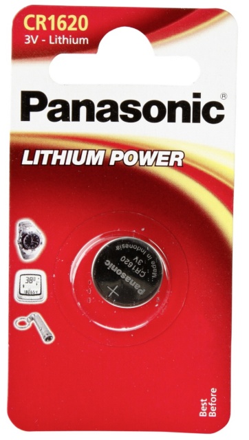 Panasonic patarei 1 CR 1620 Lithium Power