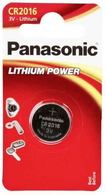 Panasonic patarei 1 CR 2016 Lithium Power