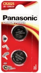 Panasonic patarei 1x2 CR 2025 Lithium Power